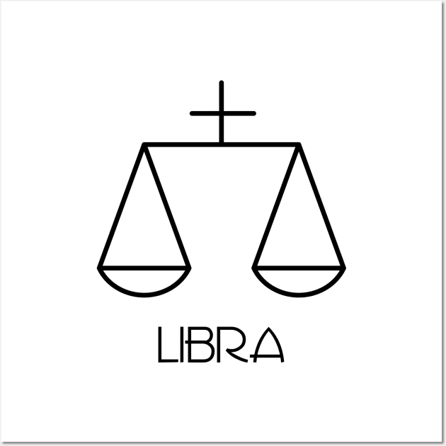 Libra Doodle Line Art Wall Art by inotyler